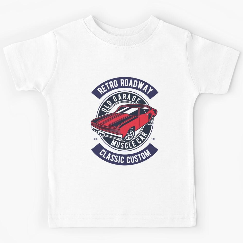 Retro Muscle High Performance American Vintage Classic Car Kids T-Shirt 140