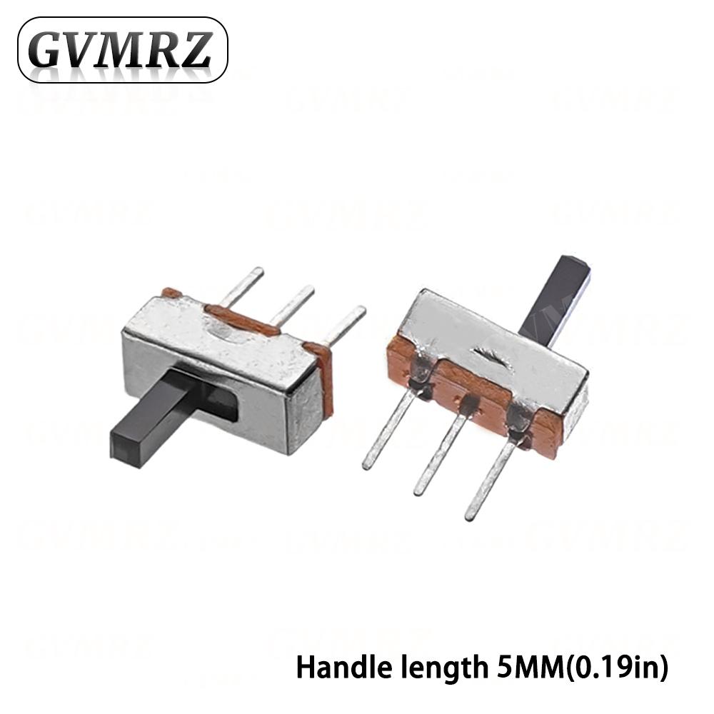 20Pcs SS12D00 Interruptor On-Off Mini Slide Switch 3pin 1P2T 2 Position High Quality Toggle Switch Handle Length 2mm 3mm 4mm 5mm