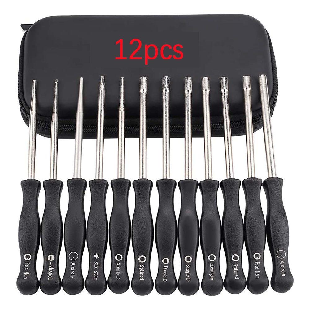 13pcs/set Professional Carburetor Adjustment Tool Screwdriver PacMan Splined 21 Double D Hexagon For Most 2cycle Carburetor