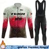 Thermisch Fleece Fietsjersey Heren Winterpak TEKR Thermisch Heren Outfit 2026 Heren Kleding met Lange Mouwen Trui Set Ciclismo Hombre