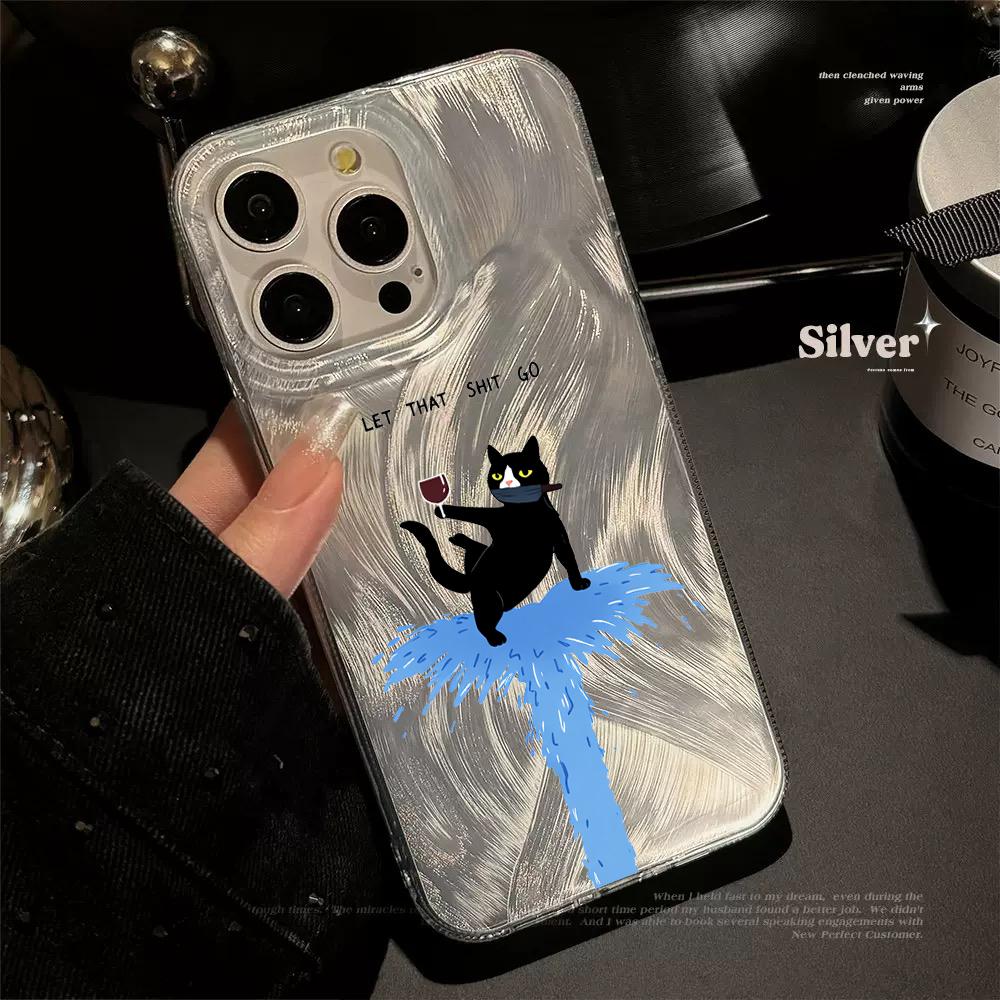 

Cute Kitten Cat Phone Case For iPhone 16 15 14 13 12 11 17 Pro Max 7 8 16 15 14 Plus XS XR X Silicone Antishock Shockproof Cover iPhone 7 Plus
