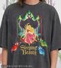 Vintage Sleeping Beauty 90s Graphic Style Comfort Colors® Shirt, Retro Aurora Maleficent Tee, Dark Fantasy Magic, Fairytale Gift