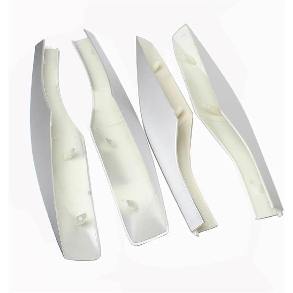 Sliver Top Side Roof Luggage Cargo Rack Rail End Cover Cap Shell Trim Compatible for Lexus RX350 RX450h 2010-2015 Accessories Car Styling