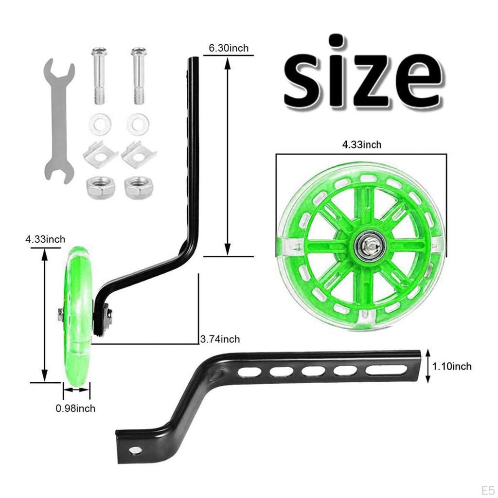 Stabilizers for Kids, 1 Pair Rear Wheel Support Kit 12 to 20 Inch Bikes