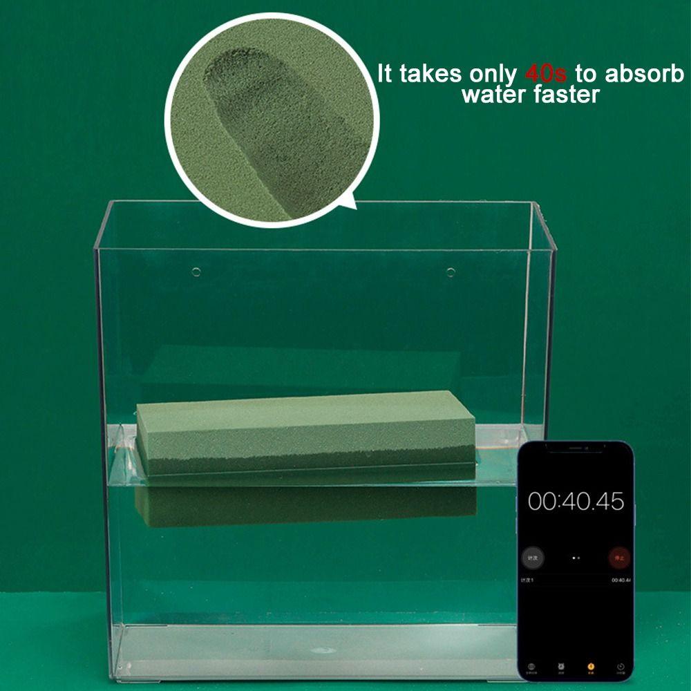 2/4/6pcs Rectangle Floral Foam Blocks Green Artificial Flower Mud Floral Foam Brick  for Home Garden