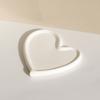 Fashionable Sturdy Ceramic Heart Shaped Jewelry Storage Tray Versatile Desk Organizers for Cosmetics and Accessories
