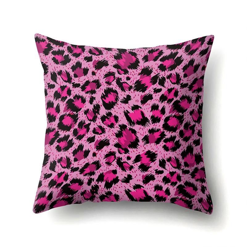 Motif Léopard Nordique Moderne Abstrait Taie d'Oreiller en Polyester Décoration de Voiture Maison Imprimée Taie d'Oreiller Repose-Lombaire