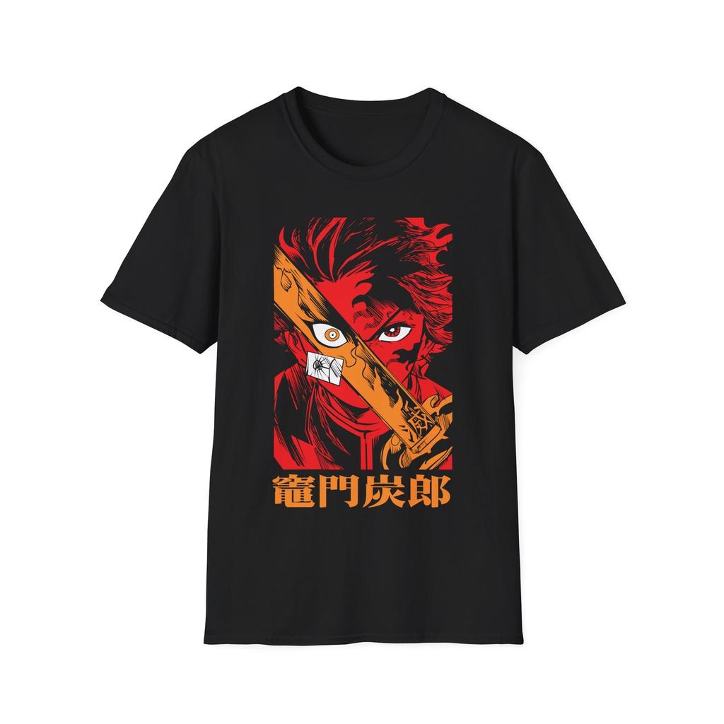 Demon Tanjiro Kamado Awesome Tee, Unisex Softstyle T-Shirt for Anime Fans,