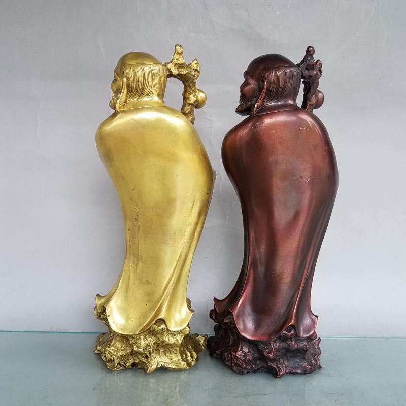 Master Of Desktop Decoration Chinese Zen Brass Bodhi Damo Buddha Home Living Room Hallway Ornaments