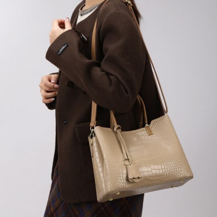 Crocodile Print Tote Bag Women's Shoulder Tote Bag