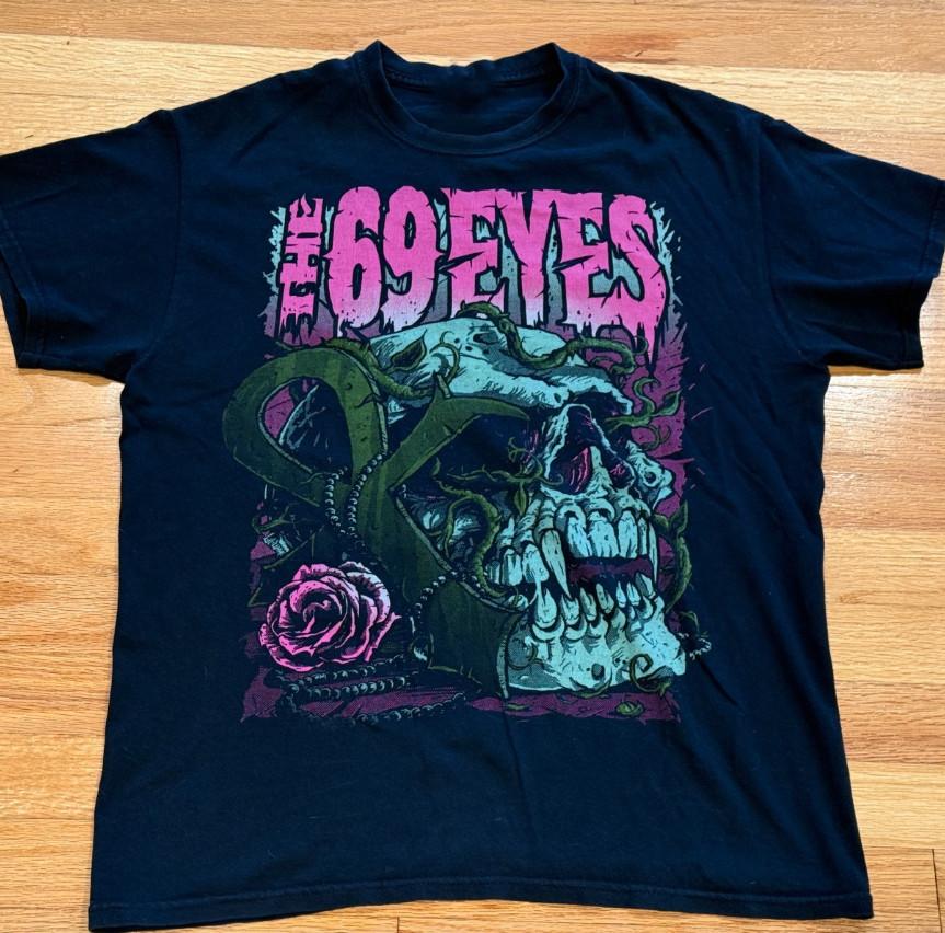 

Skull Rose The 69 Eyes Band T-Shirt Cotton Adult S-5XL GS551 Unisex T-Shirt S