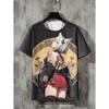 Camiseta de anime para hombre, camiseta retro de calle de manga corta para hombre, camiseta informal con estampado 3D, ropa de verano holgada y transpirable para hombre