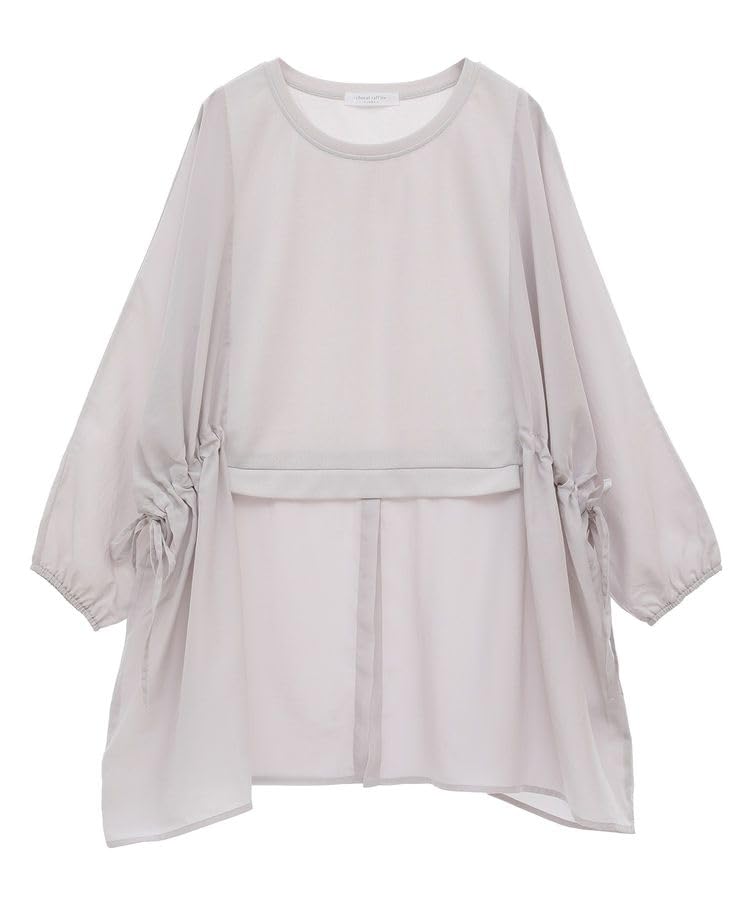 

Casual Side Ribbon Docking Tunic for Light Gray [Green Parks] Women,
