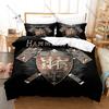 Cooles HammerFall Bettwäsche-Set Bettbezug + 2 Kissenbezüge Schwedischer Power Metal Hector Ritter Hammer Mittelalter Fantasy Schlafzimmer Dekor