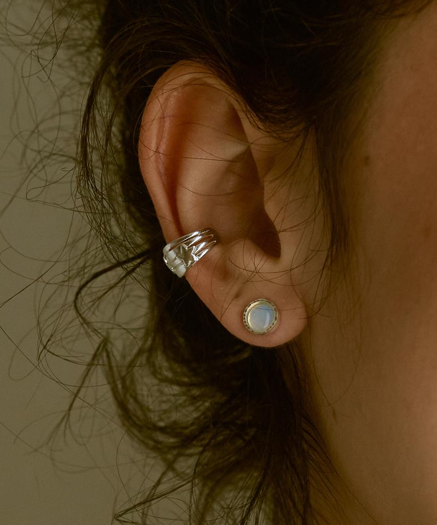 Iris Memory-Hope Milky Way Ear Cuff No. 19-Silver