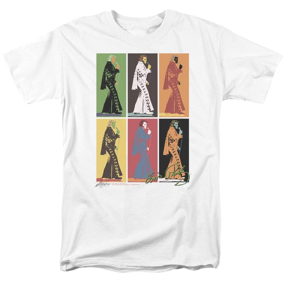 Elvis Presley - Retro Boxes - Unisex Short Sleeve Children s T-shirt - White 110