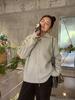 Women's Plus Size Elegant Double Zipper Stand Collar Sweater - Casual Winter Fashion Korean Style Outerwear