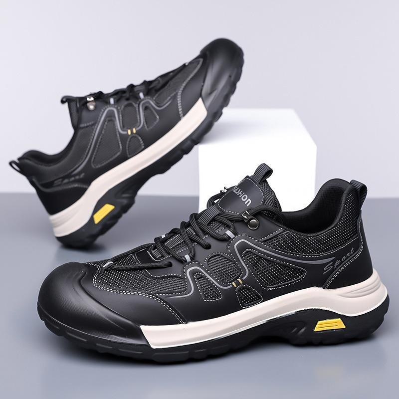 Sneakers Men's New Mesh Breathable Outdoor Hiking Shoes Men's Bag Head Non-slip Large Size Men's Hiking Shoes