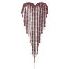 Shiny Tassel Love Brooches Rhinestone Casual Lapel Pins Rhinestone Heart Pin  Unisex