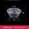 Yunduo 700ml Disposable Thickened Round Plastic Bowls with Lids (300-Pack)