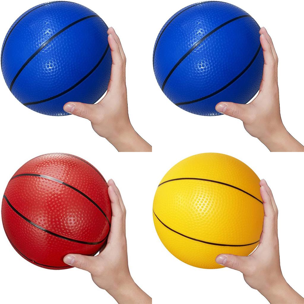 ПВХ Надувний Баскетбольний М'яч Міцний Спортивний М'яч для Ігор на Відкритому Повітрі для Дітей 18см Синій