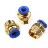 4V210-08 Solenoid Valf DC 24V Pnömatik Erkek Konnektörler Kontrol Susturucuları