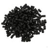 200PCS 6mm Glue Shrink Tubes Micro Beads for Hair Extensions Black