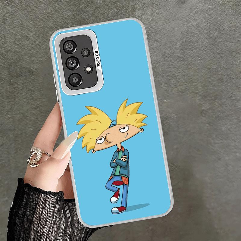 Cartoon Hey Arnold Helga Soft Phone Case for Samsung A17 A16 A15 A14 A13 A57 A56 A55 A54 A53 A37 A36 A35 A34 A33 A26 A25 A24 A23
