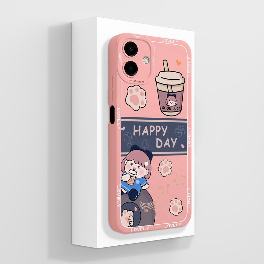 Sacs pour téléphone Pour Samsung A07 M07 F07 A17 M17 F17 M36 F36 M56 S26 Plus A25 Motifs Étiquette Mode Coque Arrière Souple en Silicone antichoc Pour Boîtier Samsung