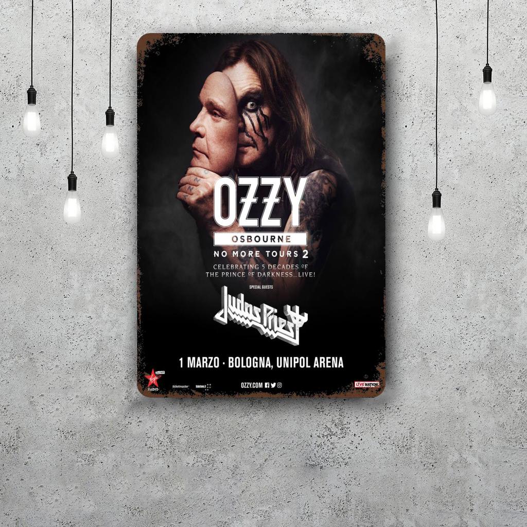 Ozzy osbourne Dekorationsposter Vintage Blechschild Metallschild Dekorative Plakette für Pub Bar Man Cave Club Wanddekoration