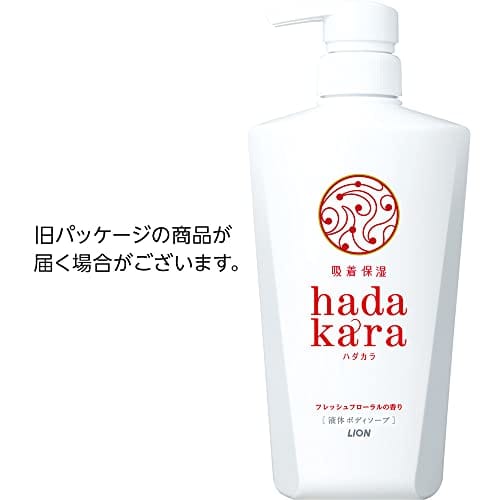 Pflanzen. Hadakara Flüssige Körperseife Frischer Blumenduft 500ml