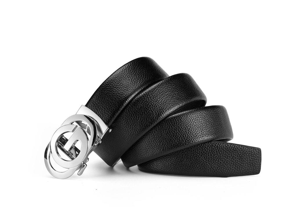 Men's Genuine Leather Leopard Buckle Belt - Casual Versatile Fashion Tide