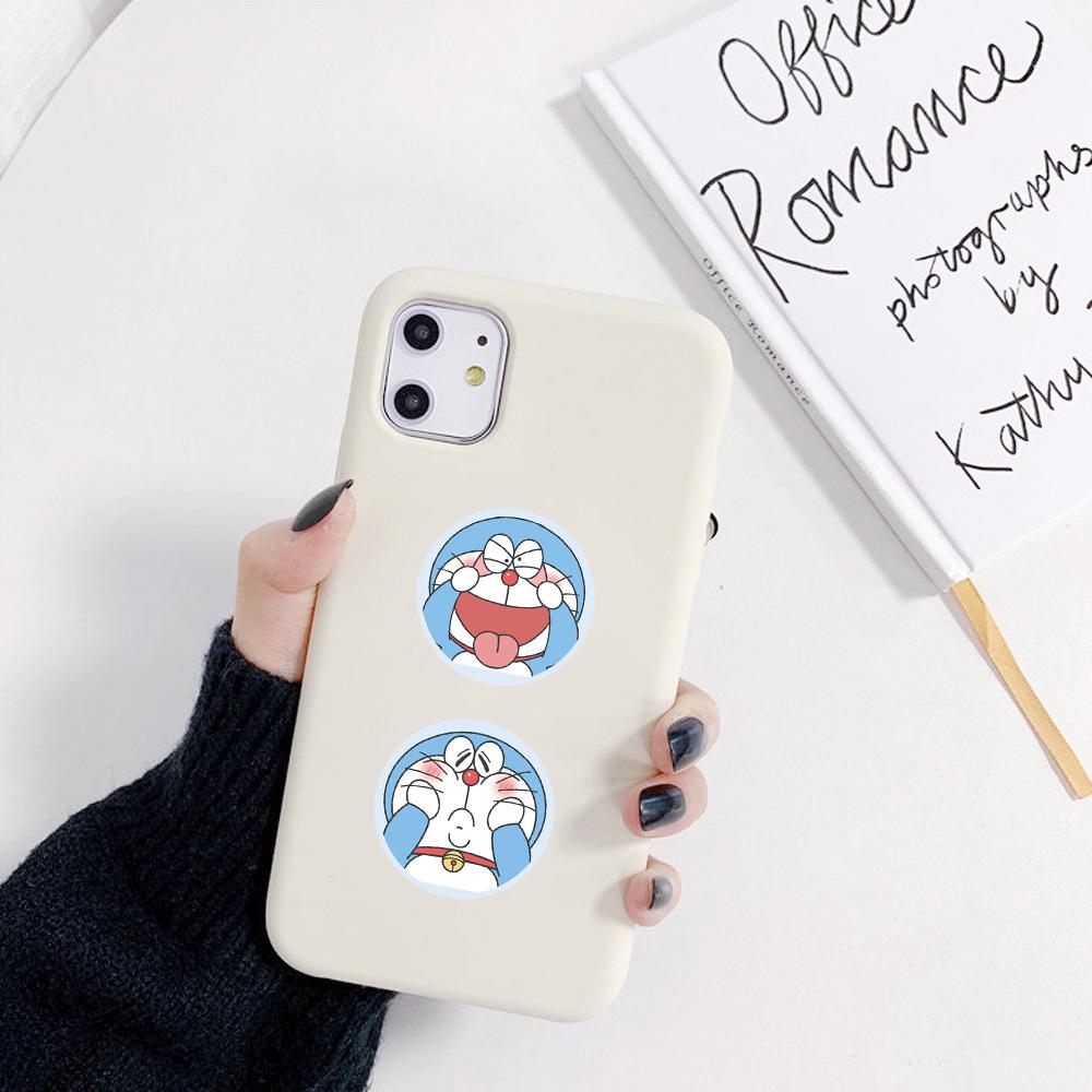 500pcs/Roll Cute Doraemon Roll Stickers PVC Material DIY Phone Notebook Children Daily Toys Waterproof Party Gift Toy Stickers.