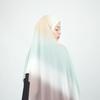 New Gradient Tie-dye Chiffon Hijab Scarf Headscarf Turbans for Women Chiffon Hijabs For Woman Shawls Headband Wrap Head Scarves