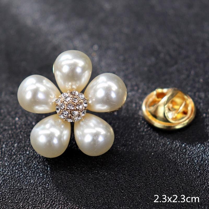 Genuine Professional Amasht Brooch Retro High-end Temperament Luxury Pearl Diamond Pin Women's Suit and Accessories