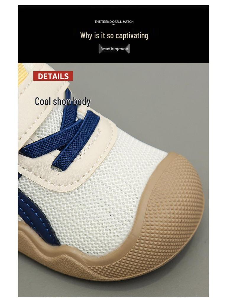 New Autumn & Winter Unisex Baby Toddler Non-Slip Soft Sole Mesh Shoes