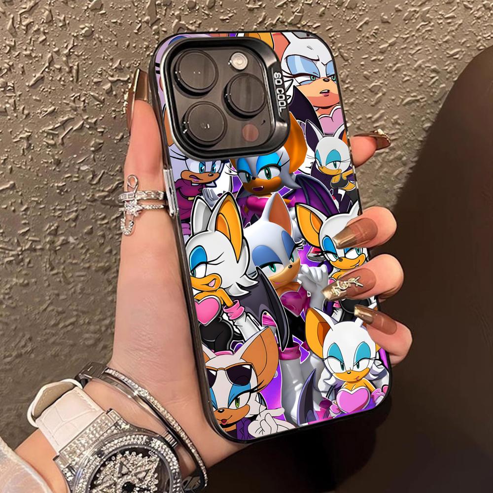 Anime Rouge Phone Case for iPhone 17 16 15 14 13 12 11 X XR XS Air Pro Max Plus Black Colorful Silver Cover