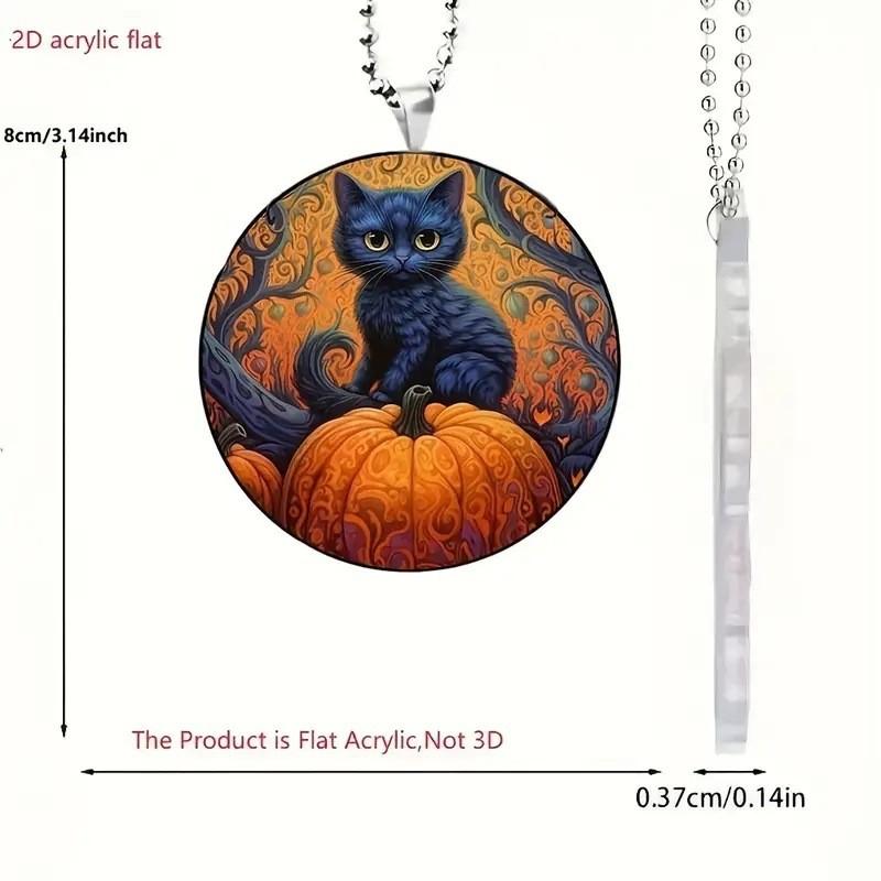 

Acrylic Cat Unique Car Pendant Ornament Playful Cartoon Design For Auto Decor