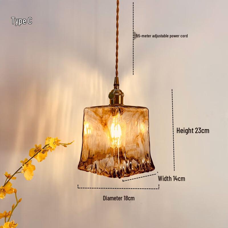 Xuan Yong Vintage Glass Pendant Light