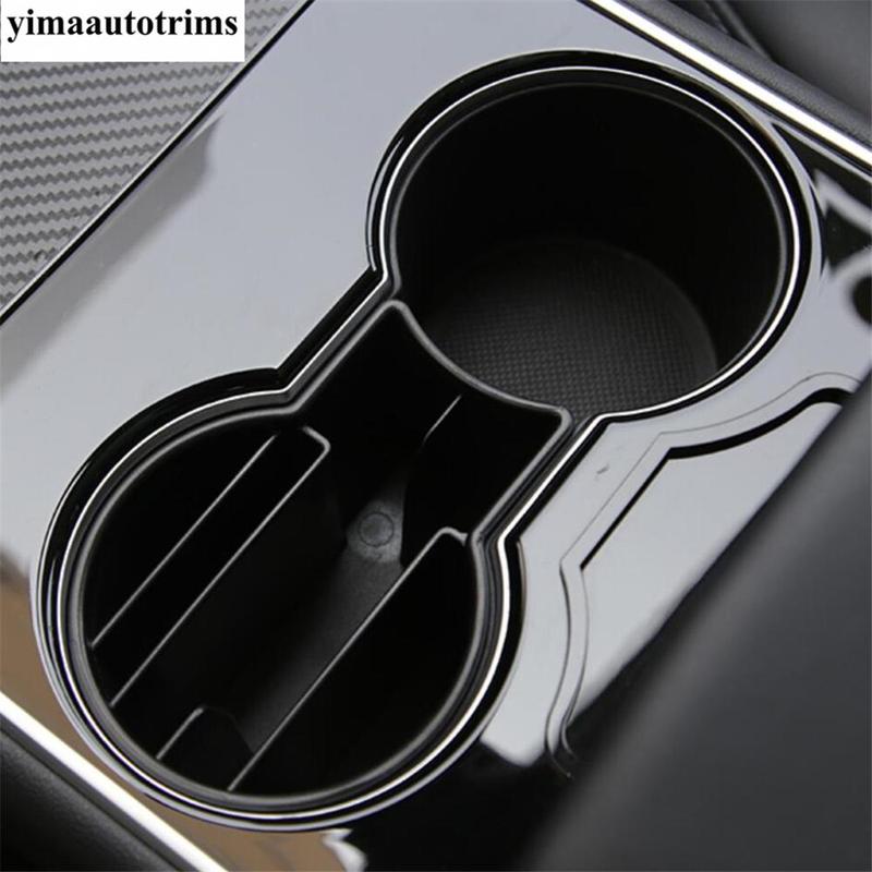 Center Console Water Cup Storage Box Frame Cover Trim Accessories Interior For Tesla Model 3 2018 -  / Model Y  - 2024