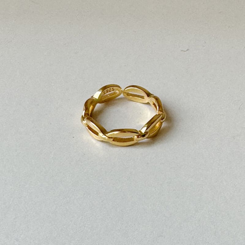 oar Antique Chain Open-ring [18k Gold Plated]