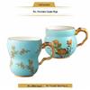 Yong Feng Yuan Madame Porcelaine Bleu Lac de l'Ouest Ensemble de Tasses Couple