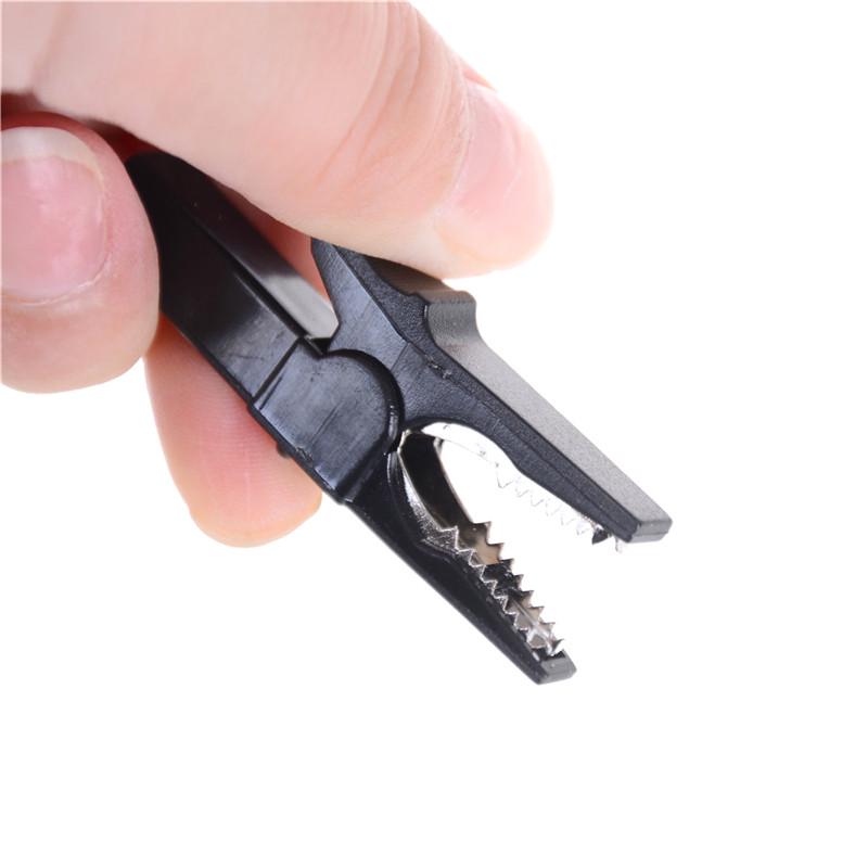 55 mm Krokodilleklemme + Bananplugg, Testprobe med 4 mm Bananplugg Kabelklemmer