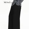 MO&Co. Women's High-Waist Pleated Wool Blend Casual Pants