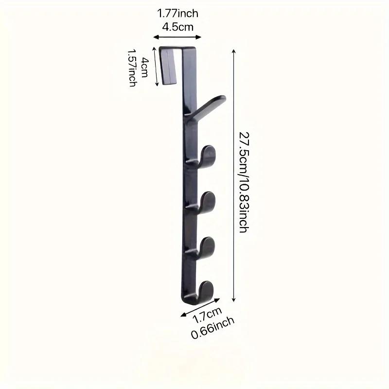 3/1pcs Bedroom Door Hanger Clothes Hanging Rack Over The Door Plastic Home Storage Organization Purse Holder For Bags Rails