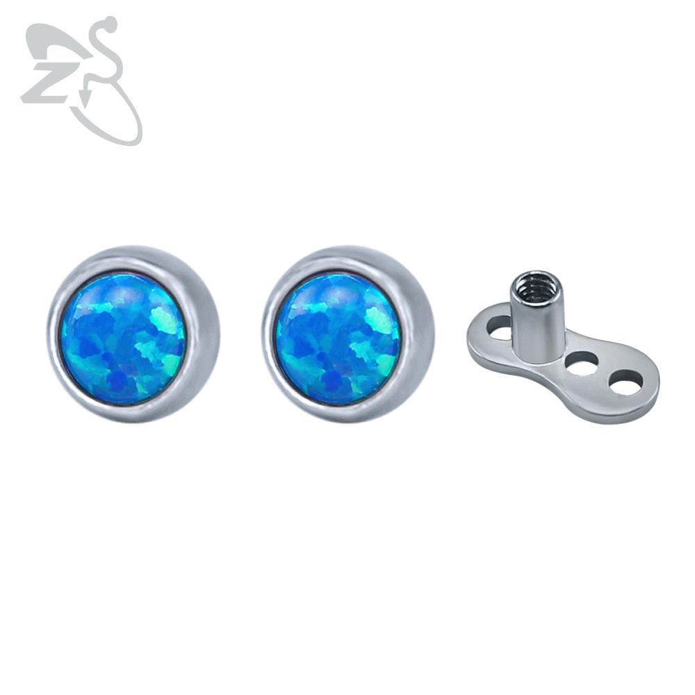 Europäischer und amerikanischer Zirkon-Strass-Piercingschmuck - 316L Titanstahl