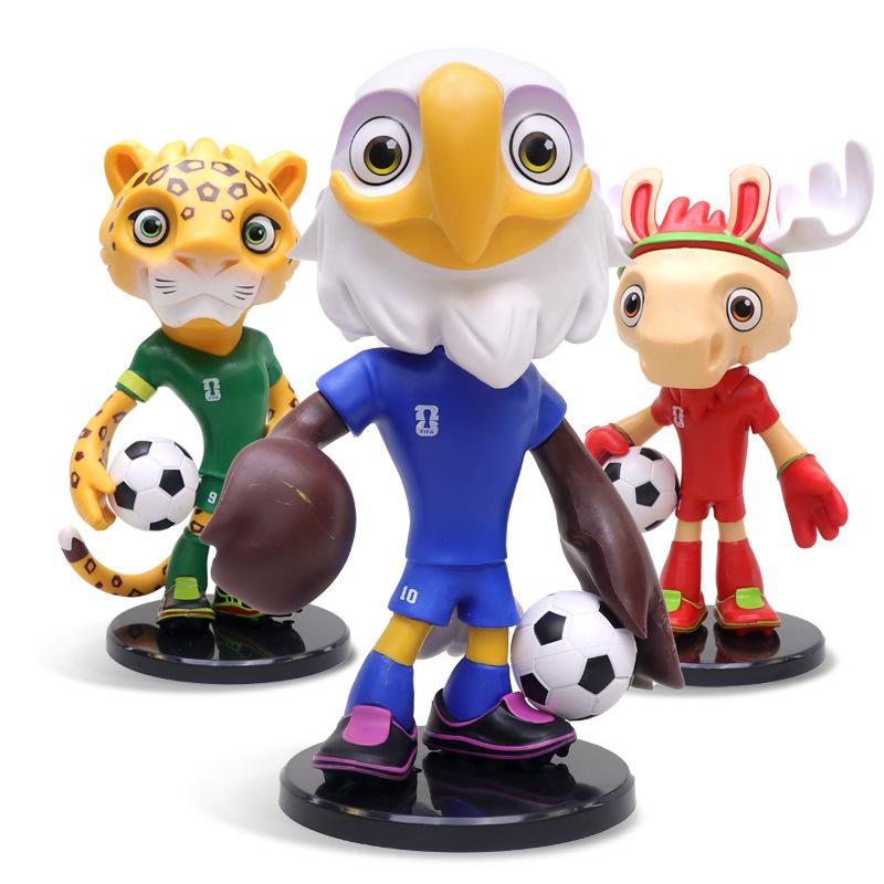 2026 FIFA Fussball-Weltmeisterschaft Maskottchen Figur Jaguar Fußballfan Sammlerstück Statue Premium Spielzeug