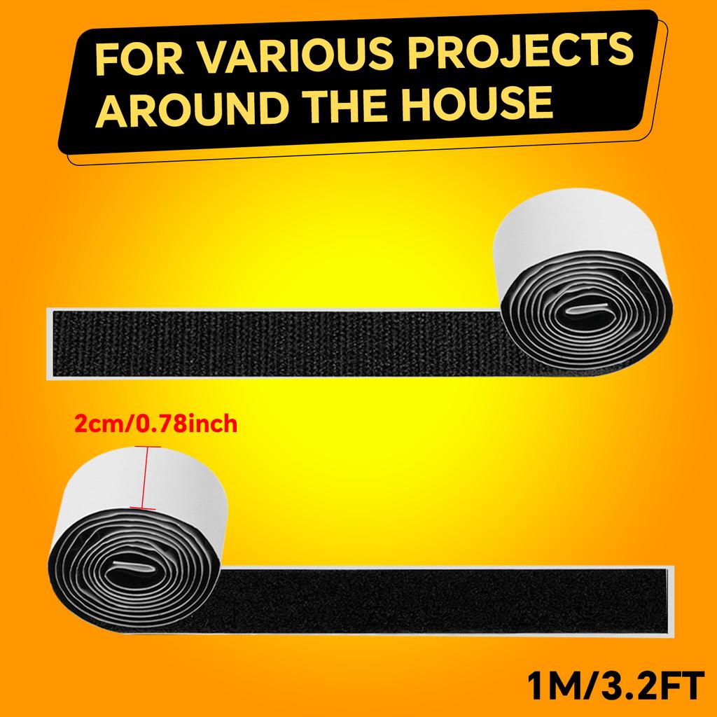 Strong self-adhesive fixing tape hooks and rings, nylon self-adhesive tape, strong adhesive tape, Velcro tape, sewing tape