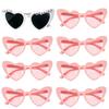 Bachelorette Party Sunglasses Bride To Be Bridesmaid Gift Wedding Bridal Shower Decor Black White Square Heart Shaped Glasses