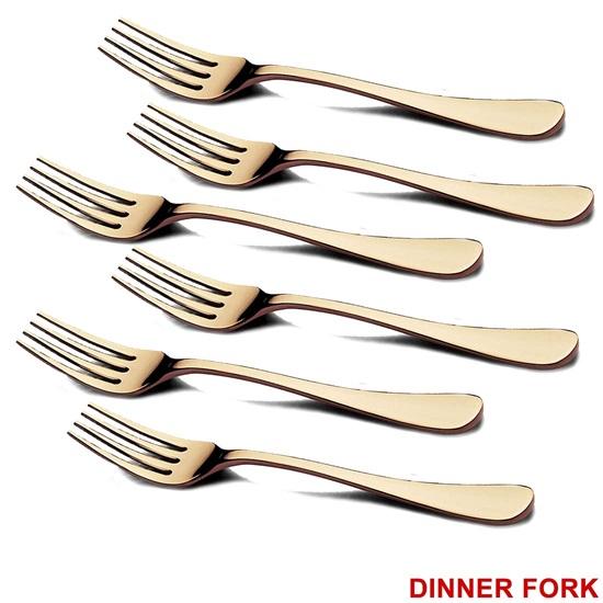 Set of 24 Pieces Gold Cutlery Set with Beautiful Packing